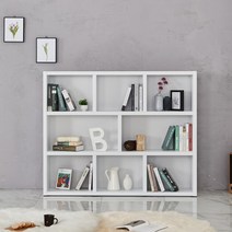 [데코라인] 알리 3단 1500 와이드책장, 색상:메이플