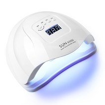 젤램프 젤네일 램프 120W LEDUV램프 셀프레진 SUNX5 국시 전문가용 경화기계 페디, 흰색