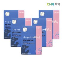 CMG제약 더펫밀즈 글루코사민 반려동물 강아지 고양이 관절 영양제 5박스 5개월분 차병원 제약