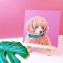 팝아트 아트팩토리 수작업 고퀄리티 강아지 고양이 반려동물 초상화 주문제작, 2, 1개