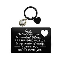 남편 아내를 위한 기념일 음각 지갑 삽입 카드 여성을 위한 발렌타인 선물 남성 크리스마스 생일 선물 그를 위한 미니 러브 노트 선물 배치 선물 그녀 나는 당신을 찾을 것이고 당신을