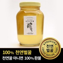 [네이처허니]천연벌꿀 100% 지리산 토종꿀 야생화꿀 아카시아꿀 2.4kg - 튜브공병증정, 아카시아 천연벌꿀 2.4kg