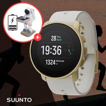 10종 사은품 공식 수입 순토9 피크 프로 펄 골드 SS050824000 만능 스포츠 등산 GPS 철인3종경기 심박수 체크 바이오 리듬 측정