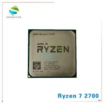 AMD Ryzen 7 2700 R7 3.2 GHz 8 코어 Sinteen-Thread 16M 65W CPU 프로세서 YD2700BBM88AF 소켓 AM4 중고, 한개옵션0