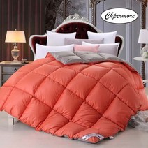 프랑스 캐나다 구스이불 호텔용이불 Chpermore 고급 95 화이트 거위오리털 퀼트, 180x220cm 5kg, 주황색