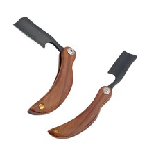 블랙 우드면도기 바버샵 이발소 클래식 면도칼