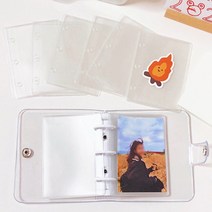 포카바인더 리필 속지 [3공 미니 포카 다이어리 포토카드바인더 폴라로이드 앨범 내지 홀더], 10p