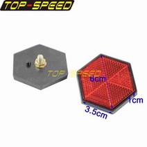 ATV 비포장 도로용 오토바이 프론트 포크 다리 슬라이드 안전 반사판 스티커 볼트 반사 테이프 스트립 마크 캐러밴, [09] 113 Red