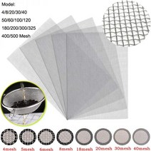 와이어메쉬 4-500Mesh 짠 와이어 고 Stainles 철강 스크리닝 필터 시트 stainles 마이크론 여러 크기를 사용할 수138437, 15x15cm, 500