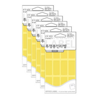쁘띠팬시 투명봉인라벨 견출지 20-T213, 투명, 12개