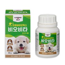 일동펫 비오비타 프로바이오틱스 60g 비오비타 강아지 유산균, 비오비타강아지유산균(60g)+엘리야 치킨슬라이스100g