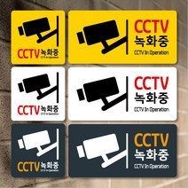 티네유 cctv녹화중 표지판 / 3가지 색상, 05 220x108 화이트