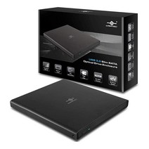 Vantec 넥스스타 DX USB 3.0 SATA 블루레이/CD/DVD 드라이브용 외부 인클로저 올 블랙(NST-536S3-BK), 9.5mm (Slim), Enclosure