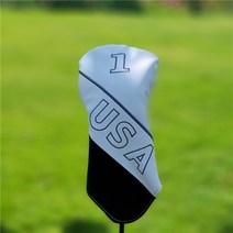 미국 골프 클럽 우드 드라이버 페어웨이 하이브리드 #1 #3 #5 UT 커버 번호 방수 가죽 프로텍터 골프 액세서리, 화이트 드라이버 1