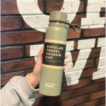 Tormays 대용량 진공 보온보냉 휴대용 텀블러, 850ml, 그린