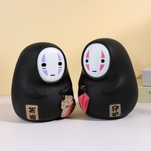 귀여운 통통이 가오나시 저금통 이웃집 토토로 저금통 장식 선물, 통통 가오나시 한쌍