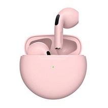 정품 에어프로 6 무선 헤드폰 폰 블루투스 이어폰, 핑크