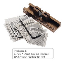 용접용품 휴대용 미니 용접 납땜 27pcs BGA 템플릿 Sik tin Fixture 주석 솔더 볼 납땜 도구 Reballing Sta, 05 Package E