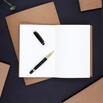 하늬통상 크라프트지 캘리그라피 무지노트 드로잉북, 1권, A5화이트126매