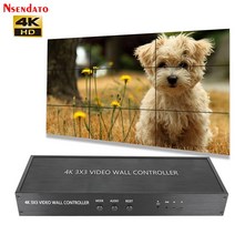 4K 3x3 HD TV 비디오 월 컨트롤러 화면 스티칭 프로세서 스플라이서 3x2 2x2 3x1 1x3 2x3 4x2 2x4 hd 비디오 디스플레이 컨트롤러, 1 건, EU Plug