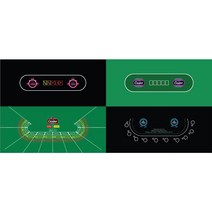 홀덤매트 주문제작 보드방테이블 보드카페 보드카페테이블 볼마커 볼마커제작 볼마크 461780, 매트 2장