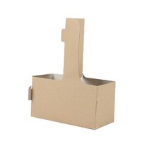 크라운포장 크라프트 2구 커피 캐리어 200개입, 1박스, 1개