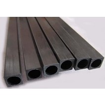 사각형 탄소 섬유 튜브 10x10x8.5x330mm 내부 라운드(지름 8.5mm) 압출 탄소 섬유 봉 2개