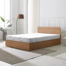 세진침대 아바 모션베드+200T천연라텍스매트리스S, 오크