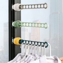 틈새 옷걸이 여행용 접이식 좁은공간 창틀 창문 욕실 선반 좁은 만능 공간활용 수납 행거, 3p, 그레이