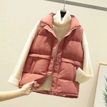 2021 여성 민소매 조끼 겨울 따뜻한 플러스 사이즈 2XL 다운 코튼 패딩 재킷 여성 Veats 만다린 칼라 민소매 조끼