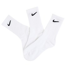 나이키 EVERYDAY LITWET DRI FIT 양말 3팩, 화이트