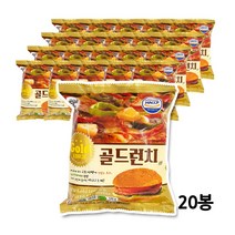 대신 골드런치버거 120g 20봉 냉동 매점 햄버거, 120g x 20봉