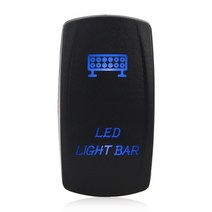 LED 라이트 바 토글 로커 스위치 12V/24V SPST ON-OFF 5 핀 블루/레드/그린 자동차 보트 트럭용 범용, [02] 파란