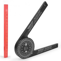 전자각도기 DIY ABS Miter Saw Protractor Digital Ruler Inclinometer Angle Level Measuring Tool, WHITE