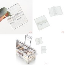 GVP 아크릴경첩 소 30X25MM플라스틱경첩 정첩 투명경첩 연결부속