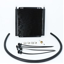 미션 오일 쿨러 6 행 범용 304.8x190.5x19.05 알루미늄 원격 전송 자동, 26행 블랙