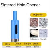 6-75mm 오프너 다이아몬드 코팅 구멍 톱 커터 유리 대리석 드릴 비트 커팅 세라믹 콘크리트 오프너 앵글 그라인더 드릴 비트 1 피스, 20mm