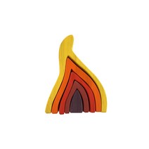 지아지조 레인보우 슈필 원목 블럭 (KC인증), 불(fire) 슈필 원목 블럭