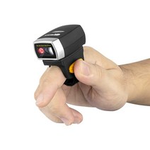 핑거 스캐너 링 바코드 리더 무선 QR 인식기 리더기, QR 코드  스캐너 1개(업그레이드 버전)