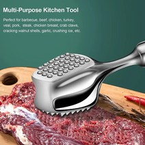 304 스테인레스 스틸 고기 연화제 망치 주방 헤비 듀티 미끄럼 그립 파운더 도구, 한개옵션0