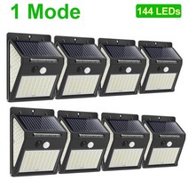 LED태양광정원등 Goodland 222 야외 태양 광 조명 led 태양 광 램프 모션, 8 pcs-144leds-1 모드