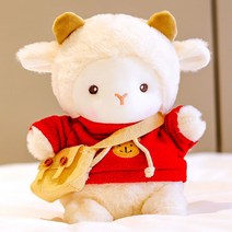 뽀글이 양 애착인형 소형 동물 인형 선물, 옵션6, 22cm