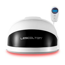 Lescolton 머리 성장 헬멧 레이저 모자 LED 붉은 빛 탈모 치료 장치 복원 제품, [01] white helmet