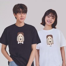 키밍 슬픈 강아지 여자기본면티 박스티반팔 맨투맨티