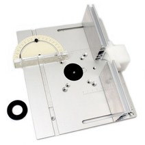 목공 벤치 용 라우터 테이블 인서트 플레이트 마이 터 게이지 가이드가 톱 알루미늄 프로파일 울타리 슬라이딩 브래킷, A 1set