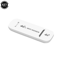 네트워킹 4G LTE 라우어 무선 USB 동글 모바일 광대역 150Mbps 모뎀 스틱 Sim 카드 라우터 홈 오피스, [01] WHITE