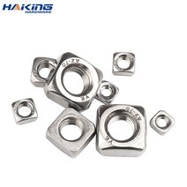 인서트너트 10/ 50pcs A2-70 Stainless Steel Square Nuts Din557 M3 M4 M5 M6 M8 M10 M12, [07] M12, [01] 10 Pcs