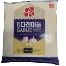 [HACCP] 중국산 냉동 다진 마늘 1kg (아이스팩 기본 포함), 10팩