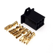 전장부품 2.8mm 6 웨이/핀 전기 커넥터 키트 남성 및 여성 세트 전자 자전거 바이크 오토바이 자동차 등 블, 03 Female_04 500 SETS