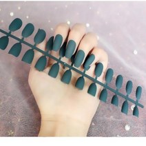 네일팁 블랙 화이트 매트 인조 네일 팁 스퀘어 헤드 발레 분리형 프레스 풀 커버 인공 반투, 없음, 820-Y22